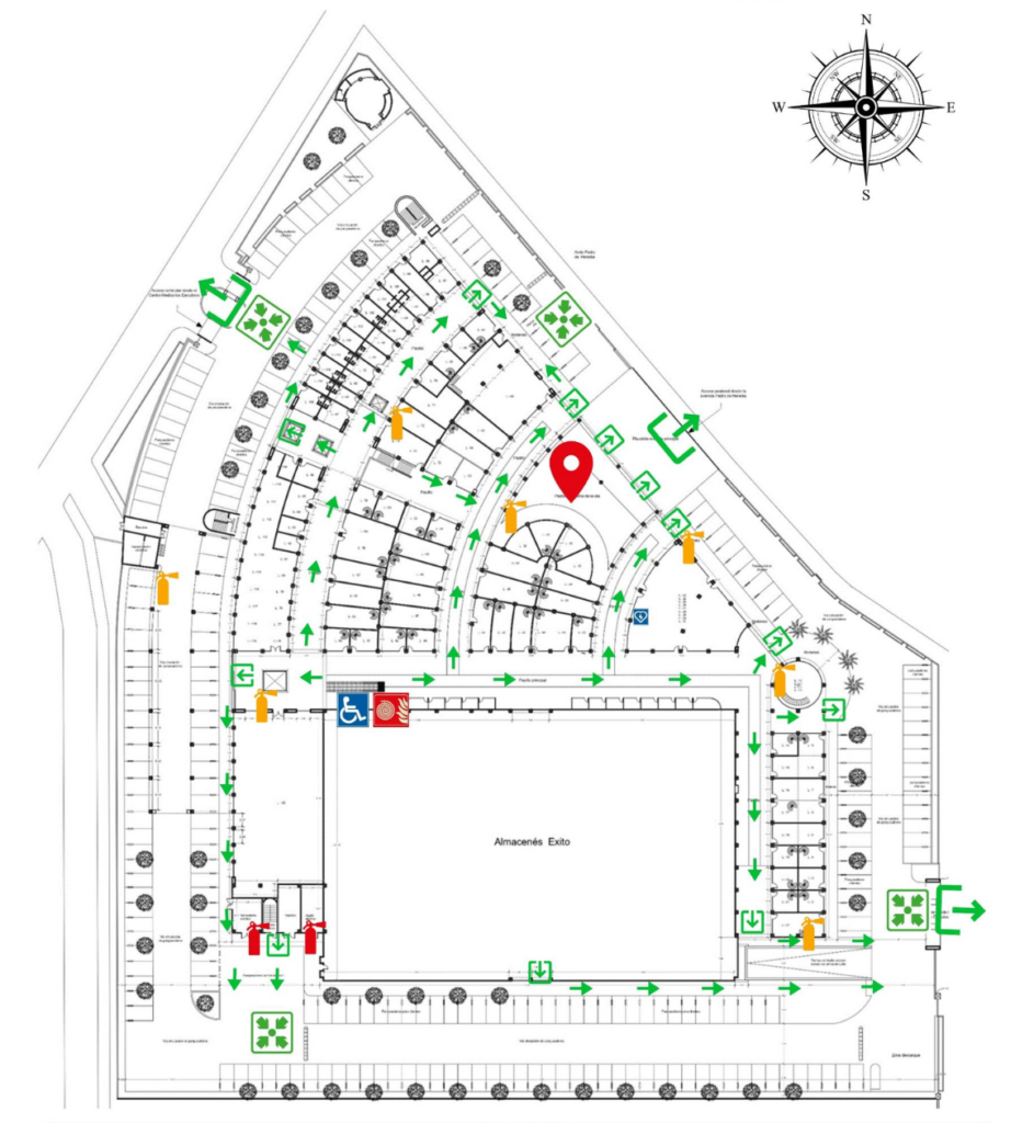 Plano de Evacuación Primer Piso